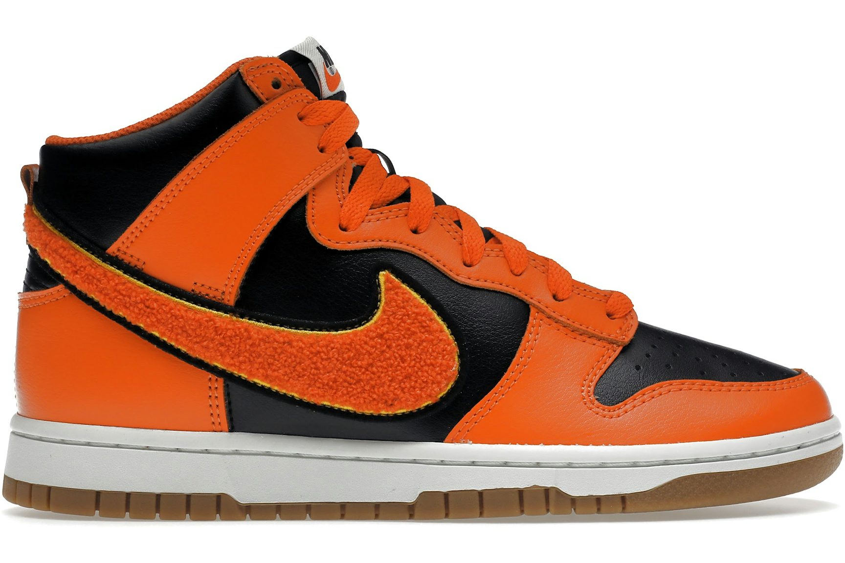 Nike Dunk High Retro Chenille Swoosh Safety Orange-1