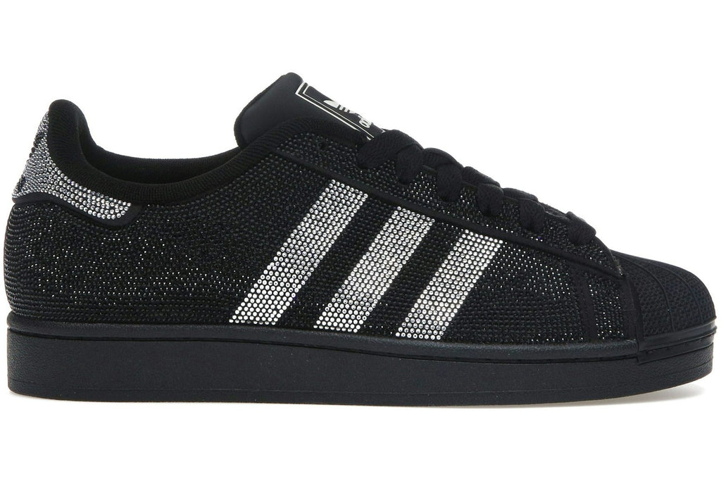 adidas Superstar II Rhinestone Black Silver (Women's)-1