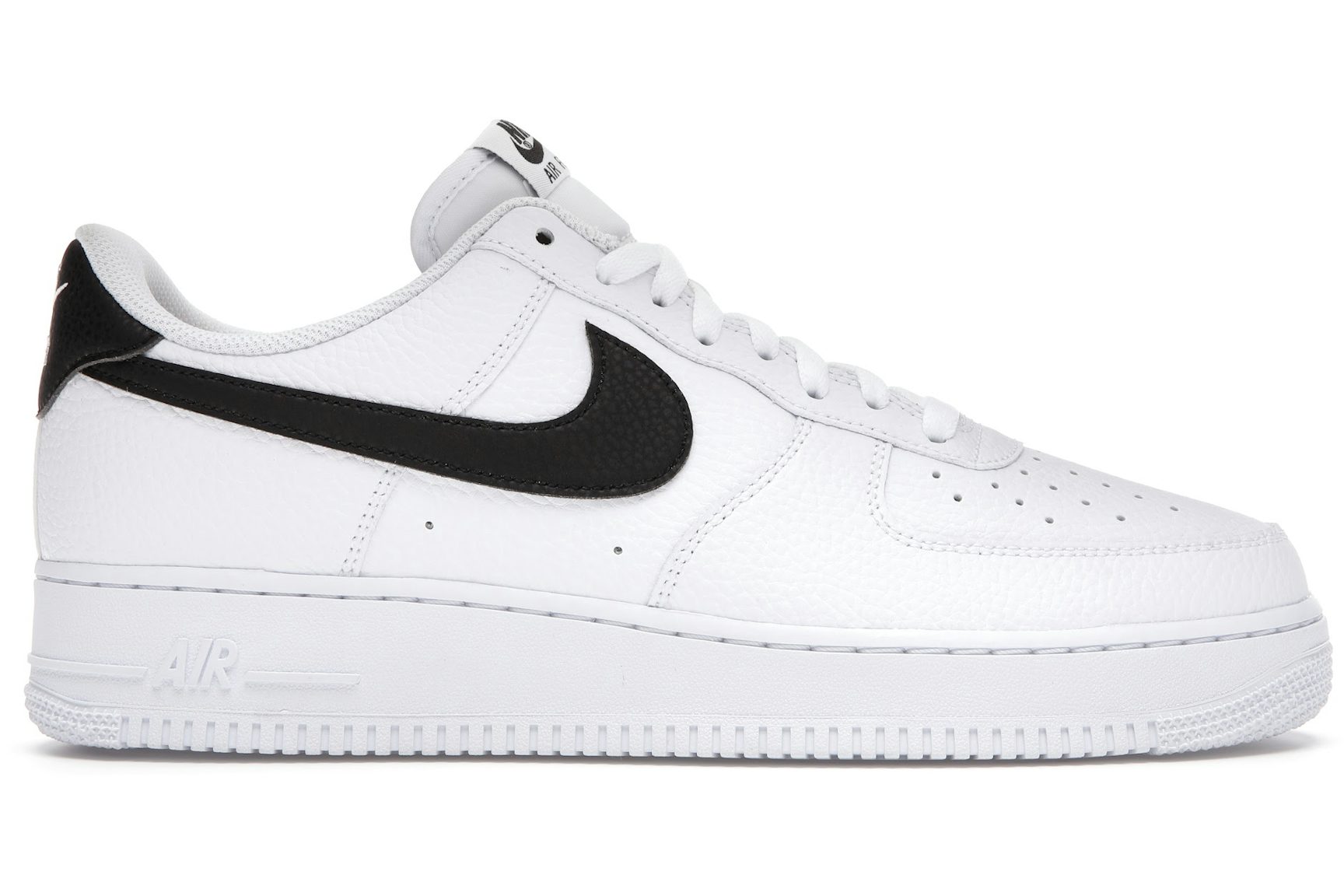 Nike Air Force 1 Low '07 White Black Pebbled Leather