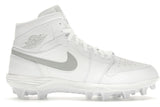 Jordan 1 Mid TD Cleat White Grey Fog