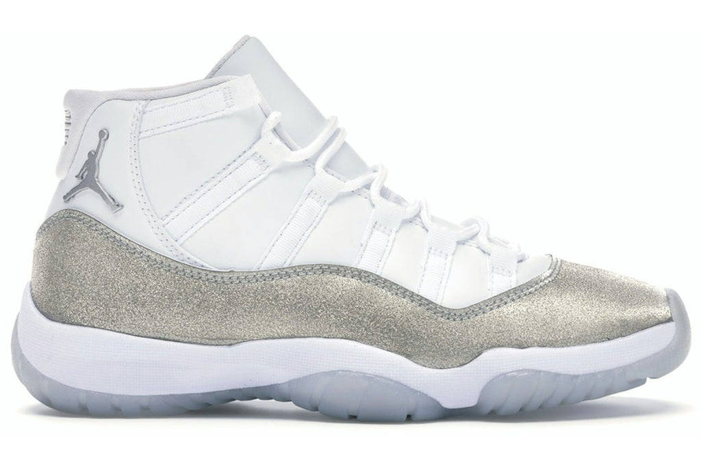 Jordan 11 Retro White Metallic Silver (Women's)-1