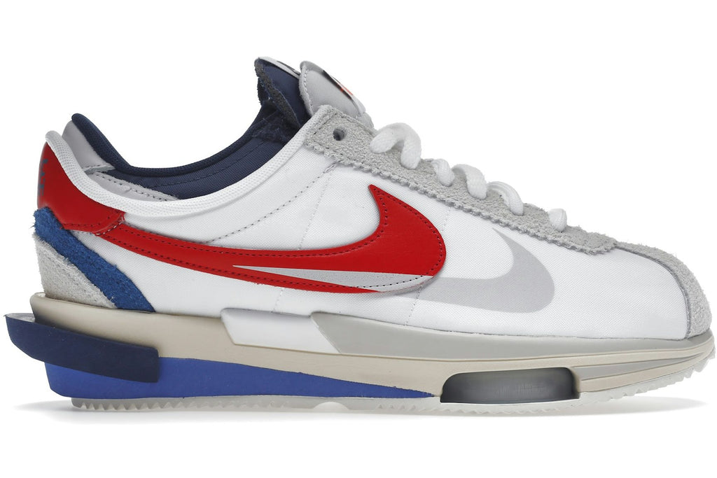 Nike Zoom Cortez SP sacai White University Red Blue-1