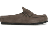 Birkenstock Naples Wrapped Suede Leather Concrete Grey