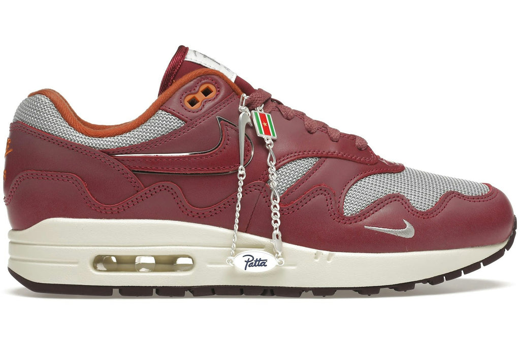 Nike Air Max 1 Patta Waves Rush Maroon (with Bracelet)