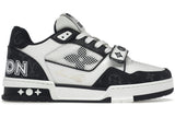 Louis Vuitton LV Trainer Velcro Strap Monogram Denim Black White