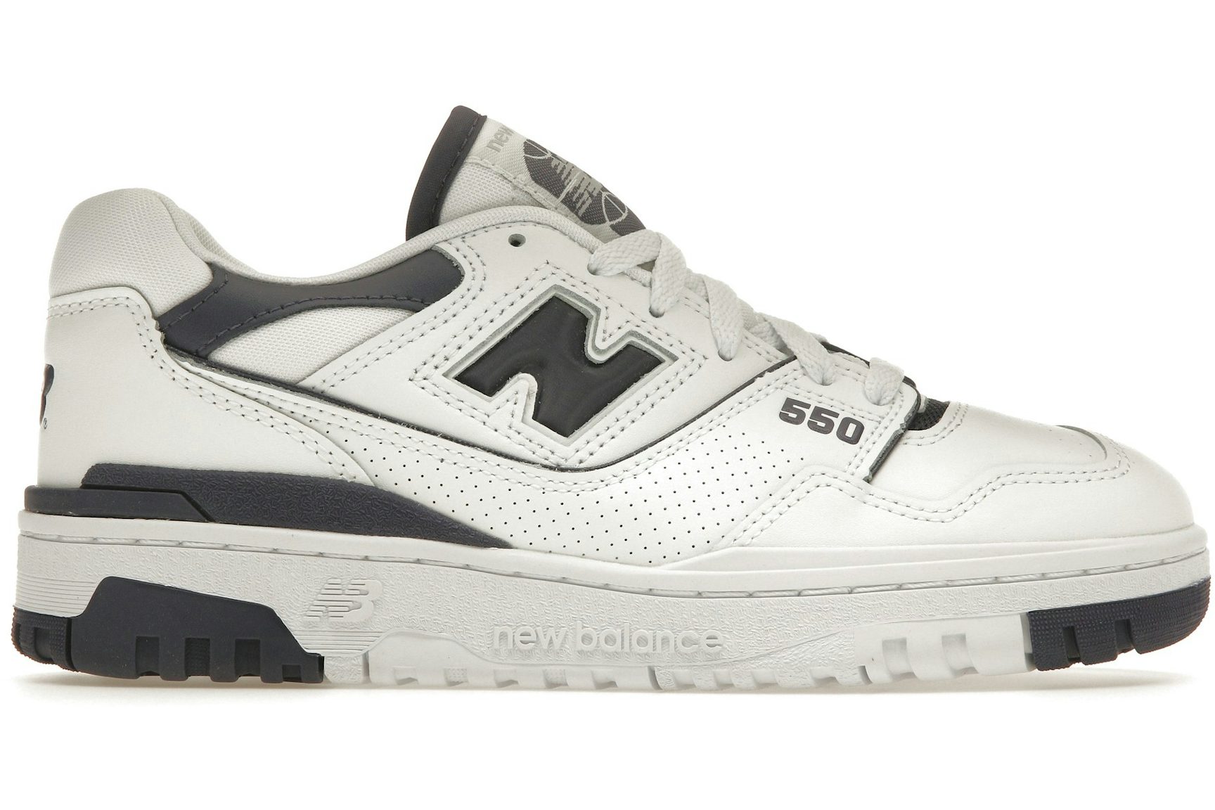 New Balance 550 White Dark Mercury (Women's)-1