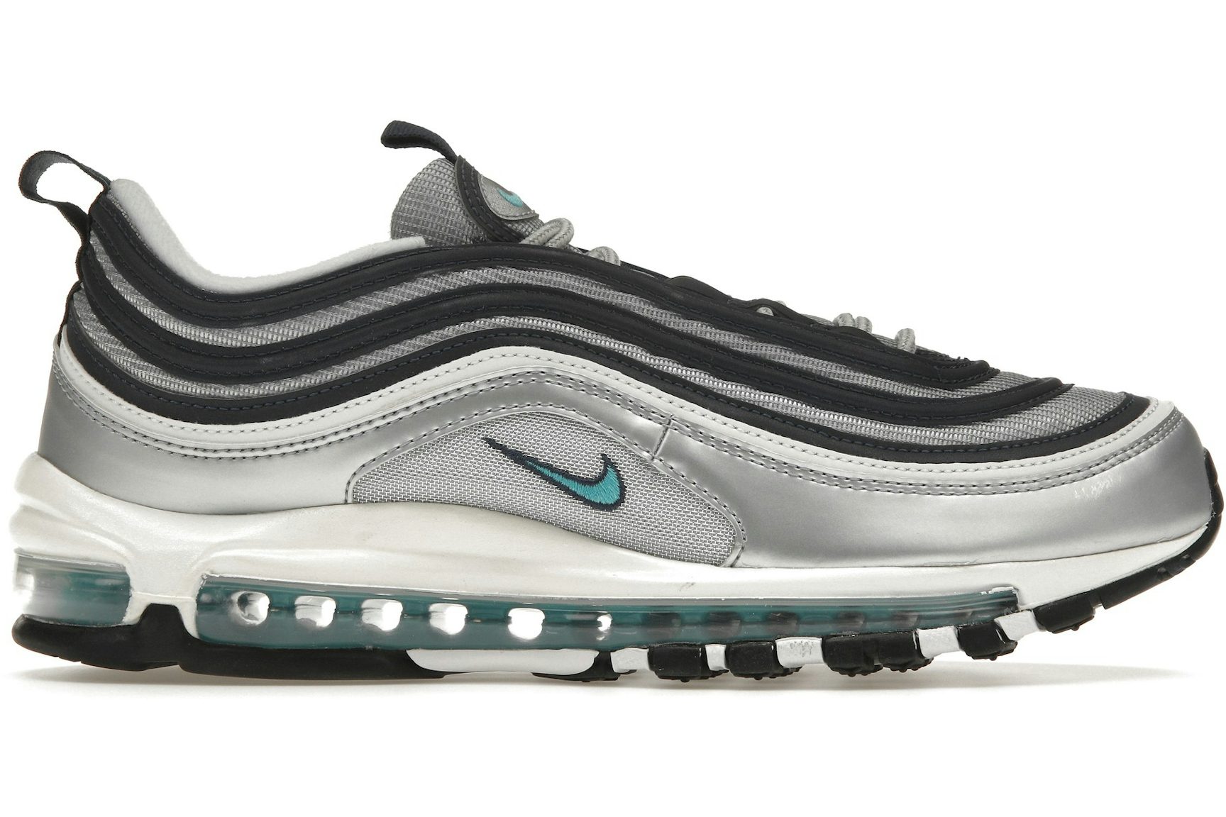 Nike Air Max 97 Metallic Silver Chlorine Blue (Women's)-1