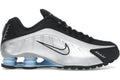 Nike Shox R4 Metallic Silver Black Psychic Blue