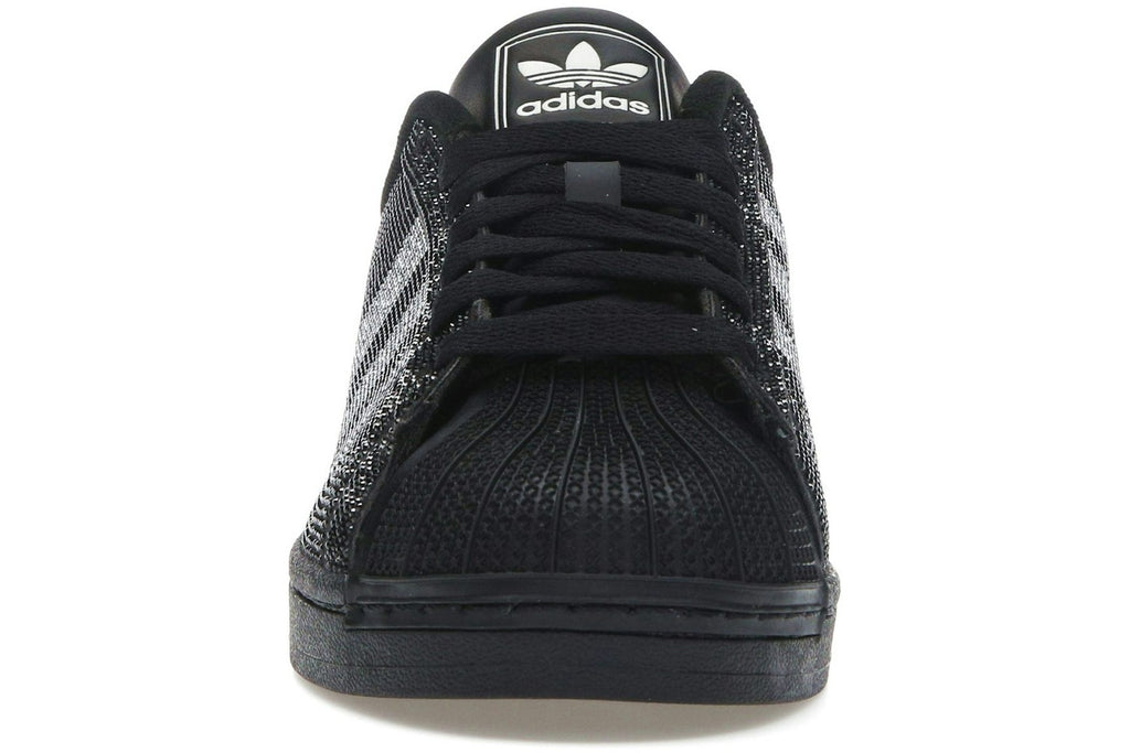 adidas Superstar II Rhinestone Black Silver (Women's)-2