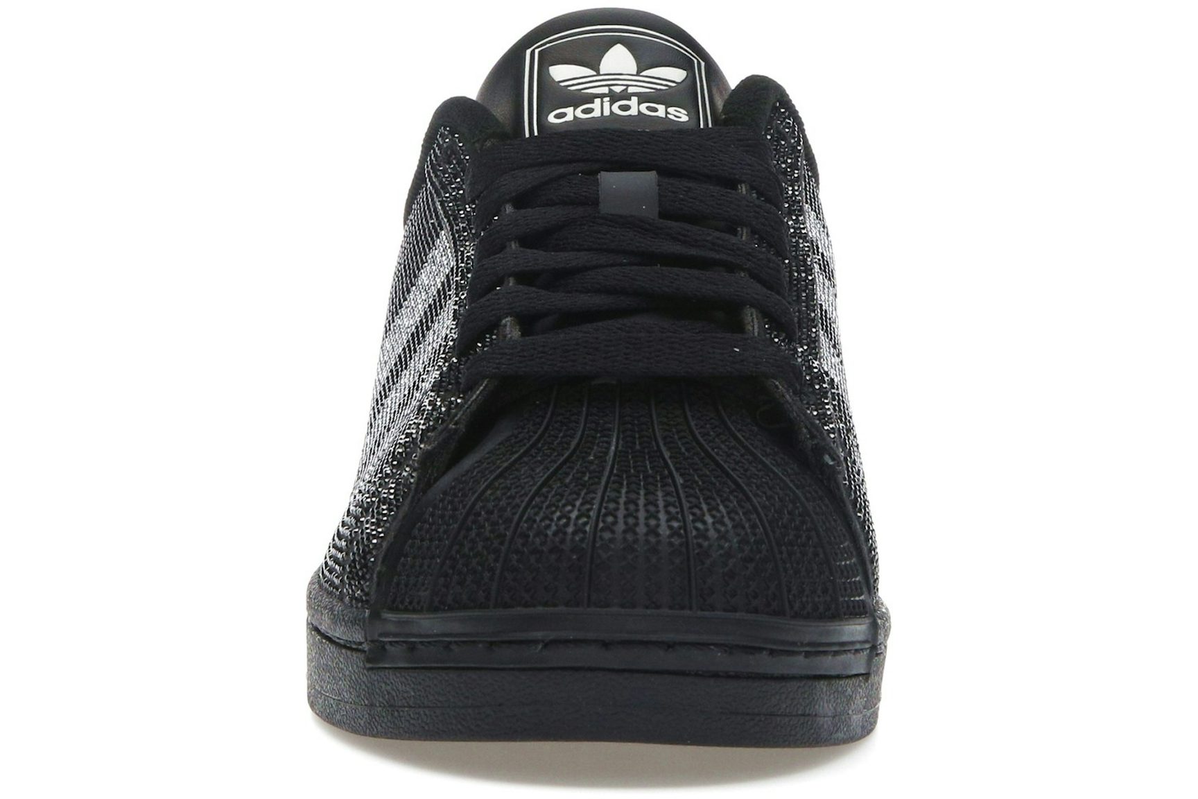 adidas Superstar II Rhinestone Black Silver (Women's)-2