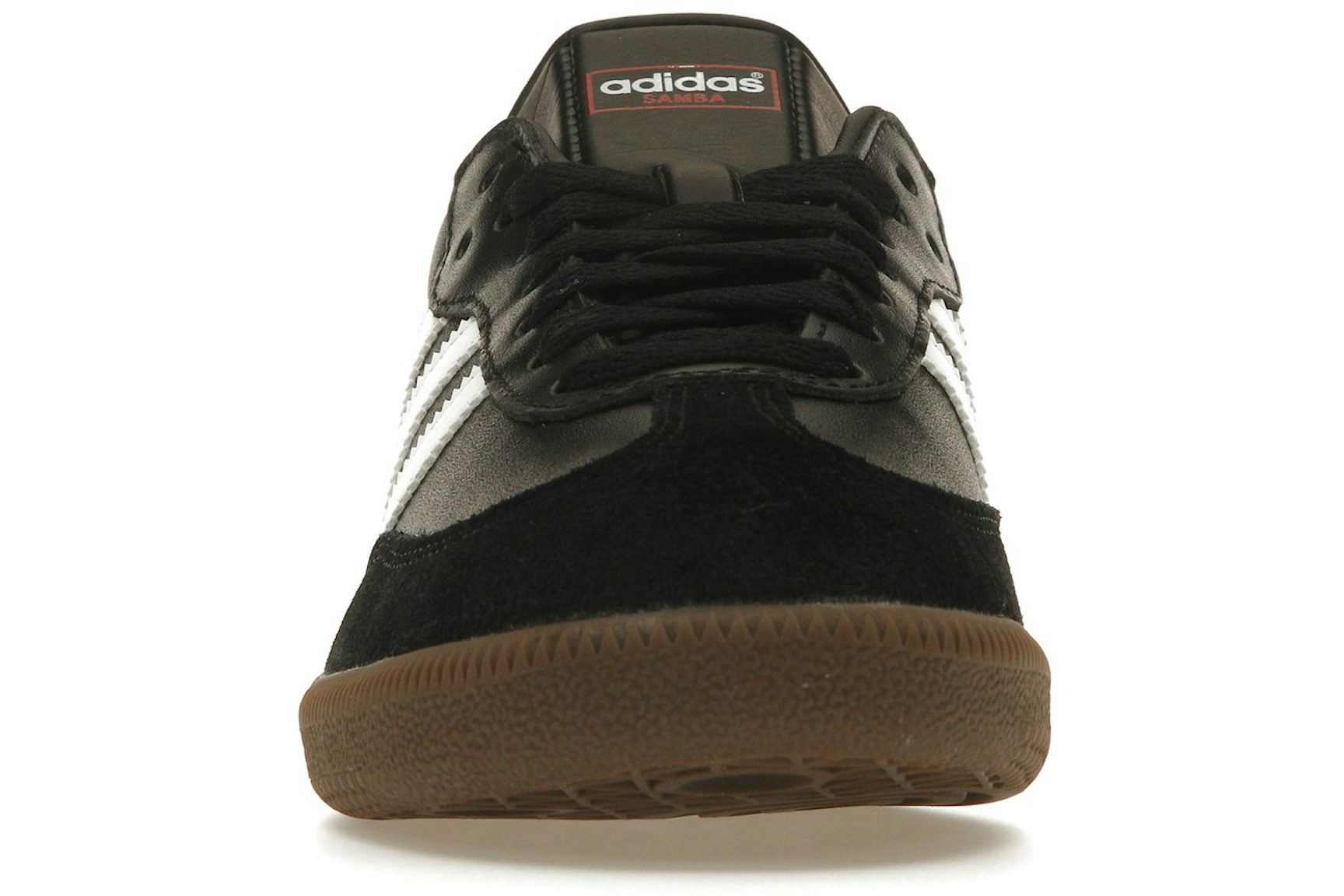 adidas Samba Leather Black White-2