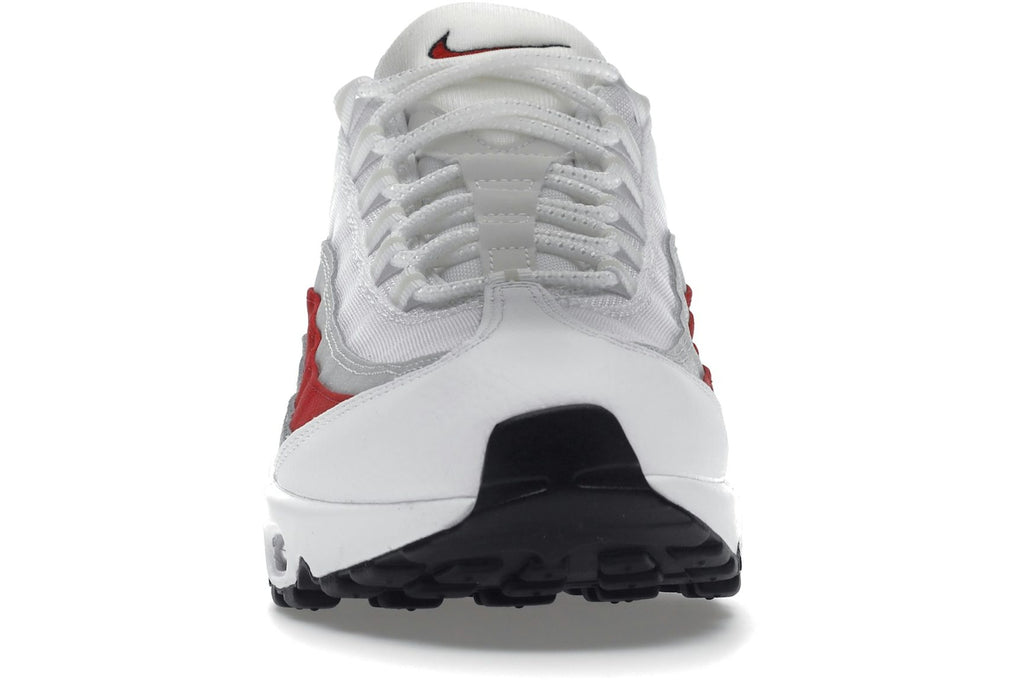 Nike Air Max 95 White Varsity Red Particle Gray