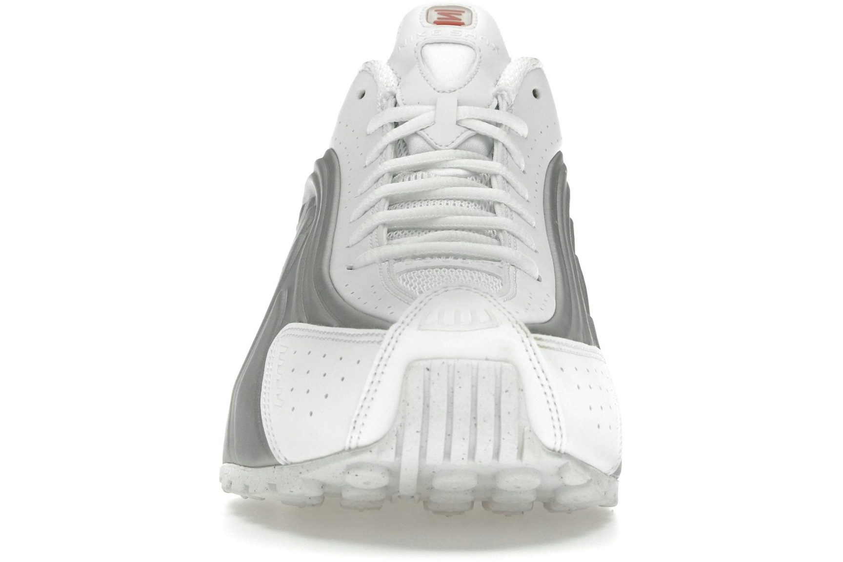 Nike Shox R4 White Bright Crimson Metallic Silver