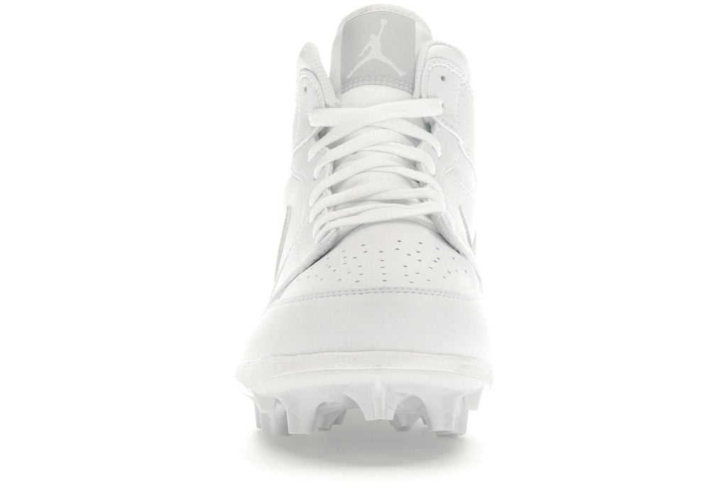 Jordan 1 Mid TD Cleat White Grey Fog