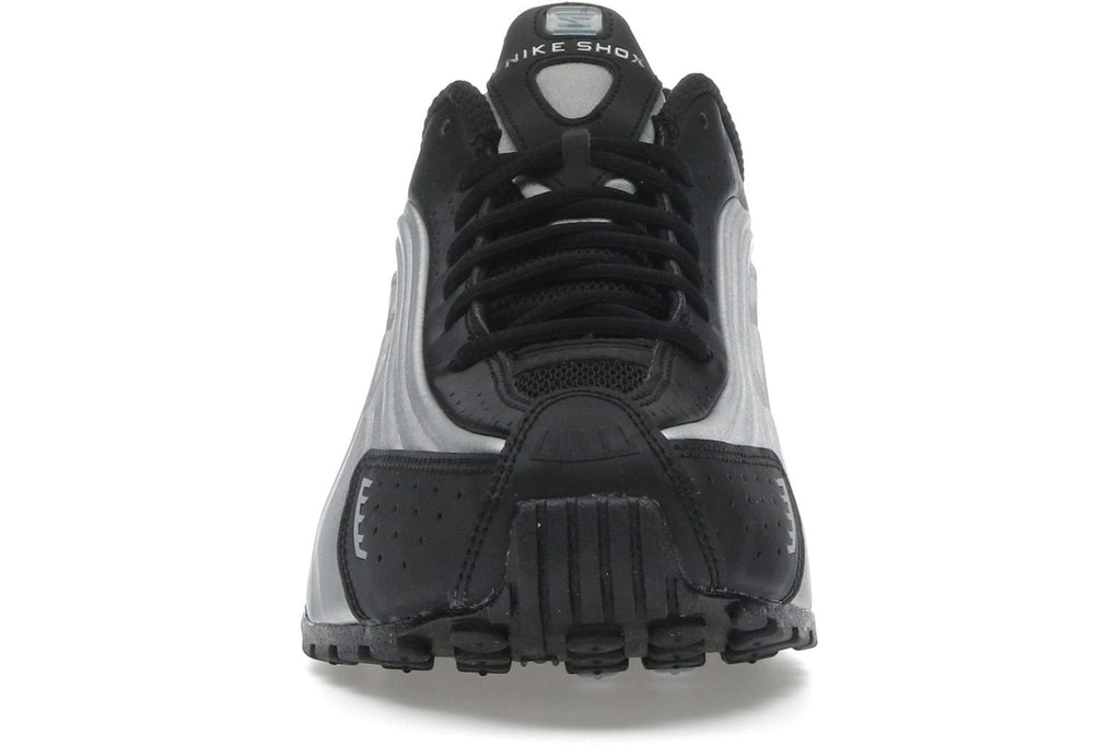Nike Shox R4 Metallic Silver Black Psychic Blue-2