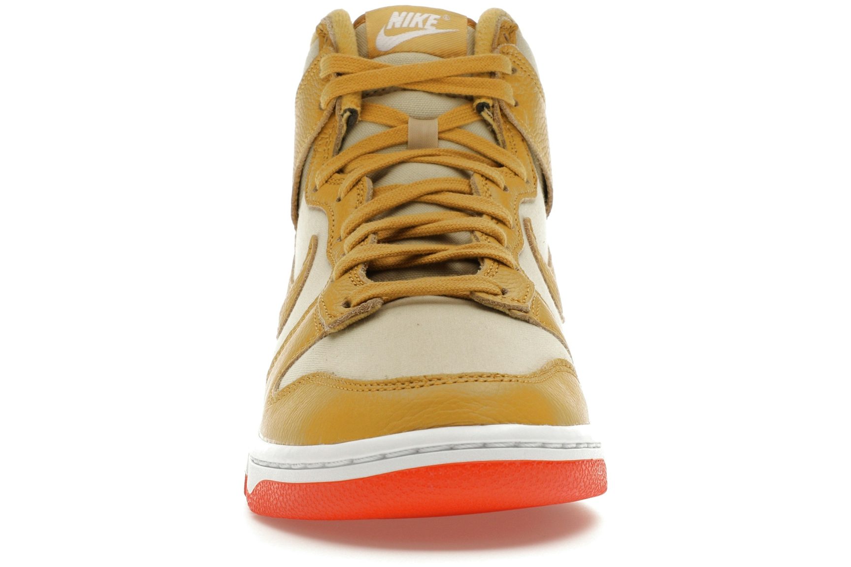 Nike Dunk High Wheat Gold Safety Orange-2