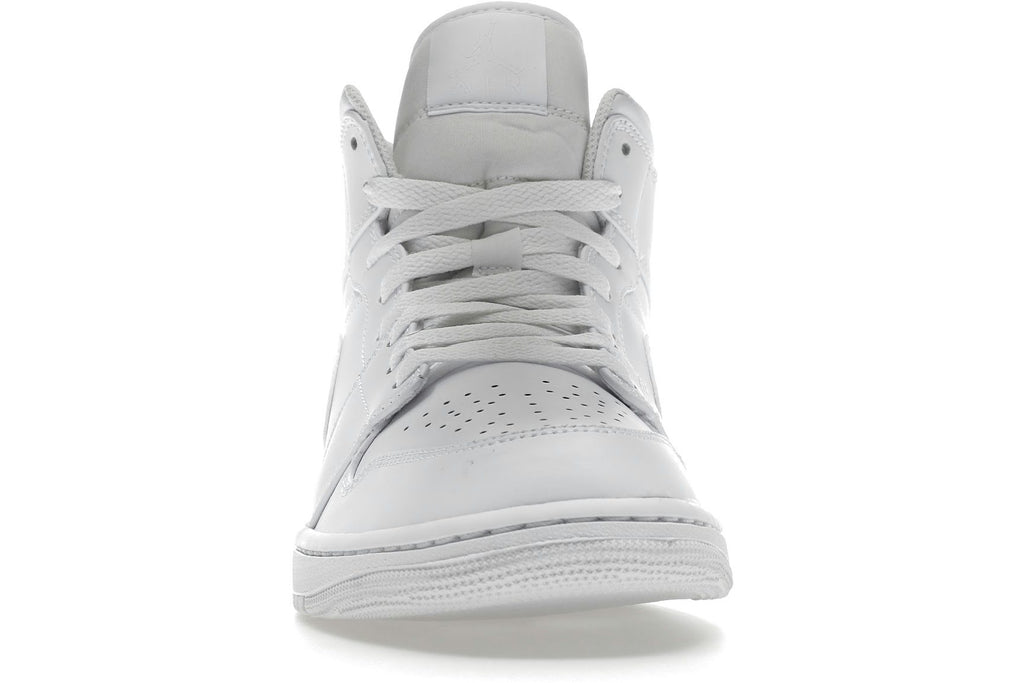 Jordan 1 Mid Triple White