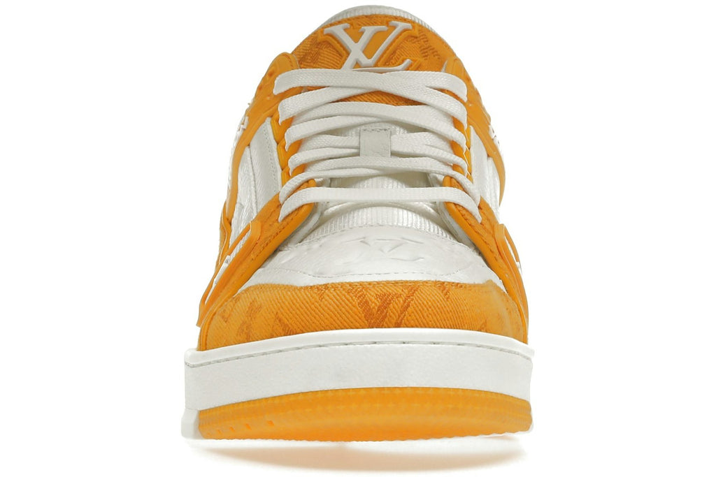 Louis Vuitton Trainer Yellow Monogram Denim White