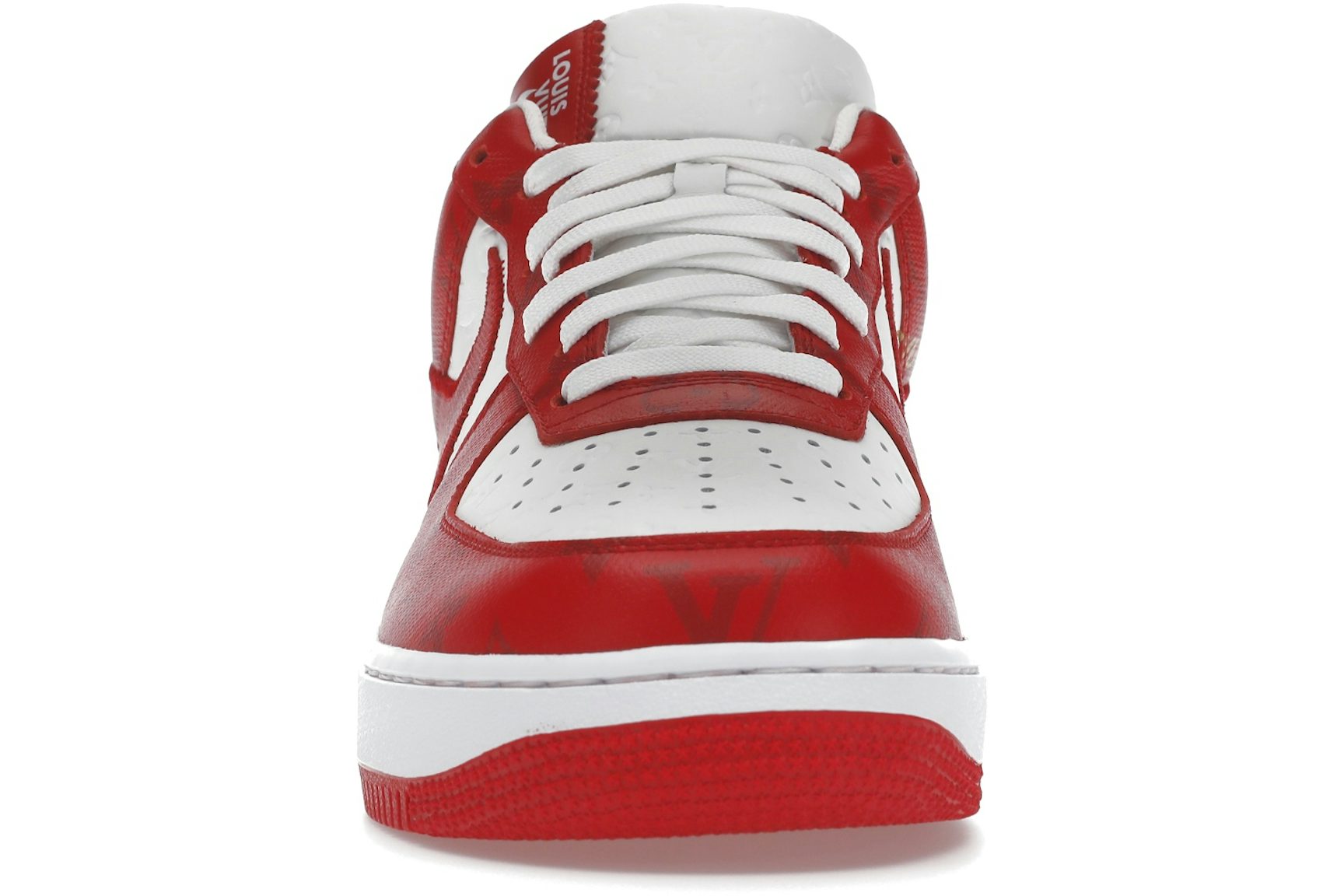 Louis Vuitton Nike Air Force 1 Low By Virgil Abloh White Red-2