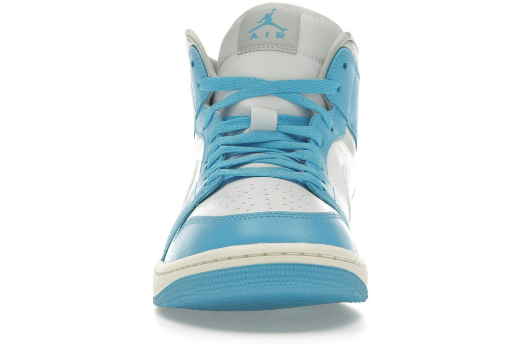 Jordan 1 Mid Dark Powder Blue White Sail Neutral Grey (Women's)-2