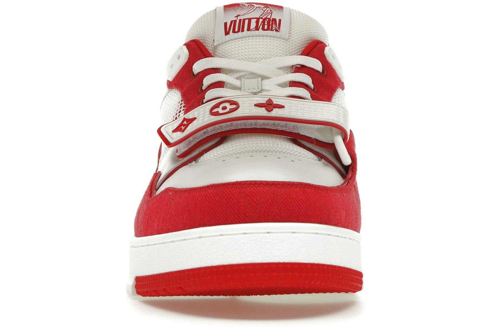 Louis Vuitton Trainer Red Monogram Denim