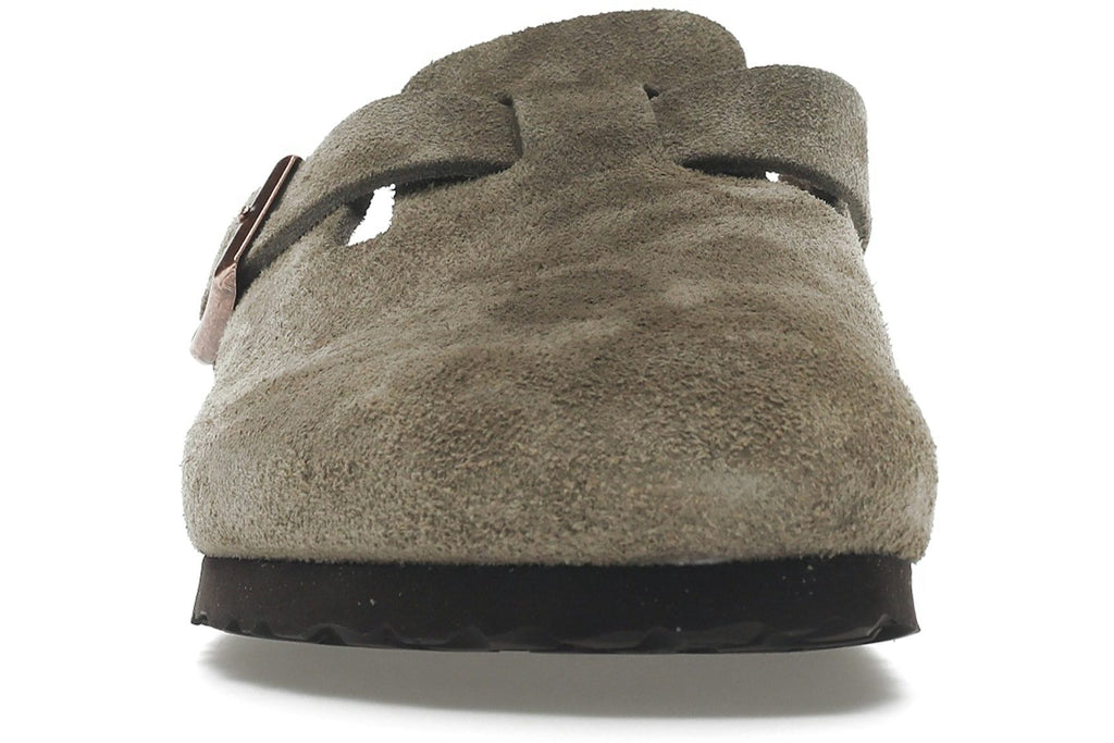 Birkenstock Boston Soft Footbed Suede Taupe (Narrow Fit)-2