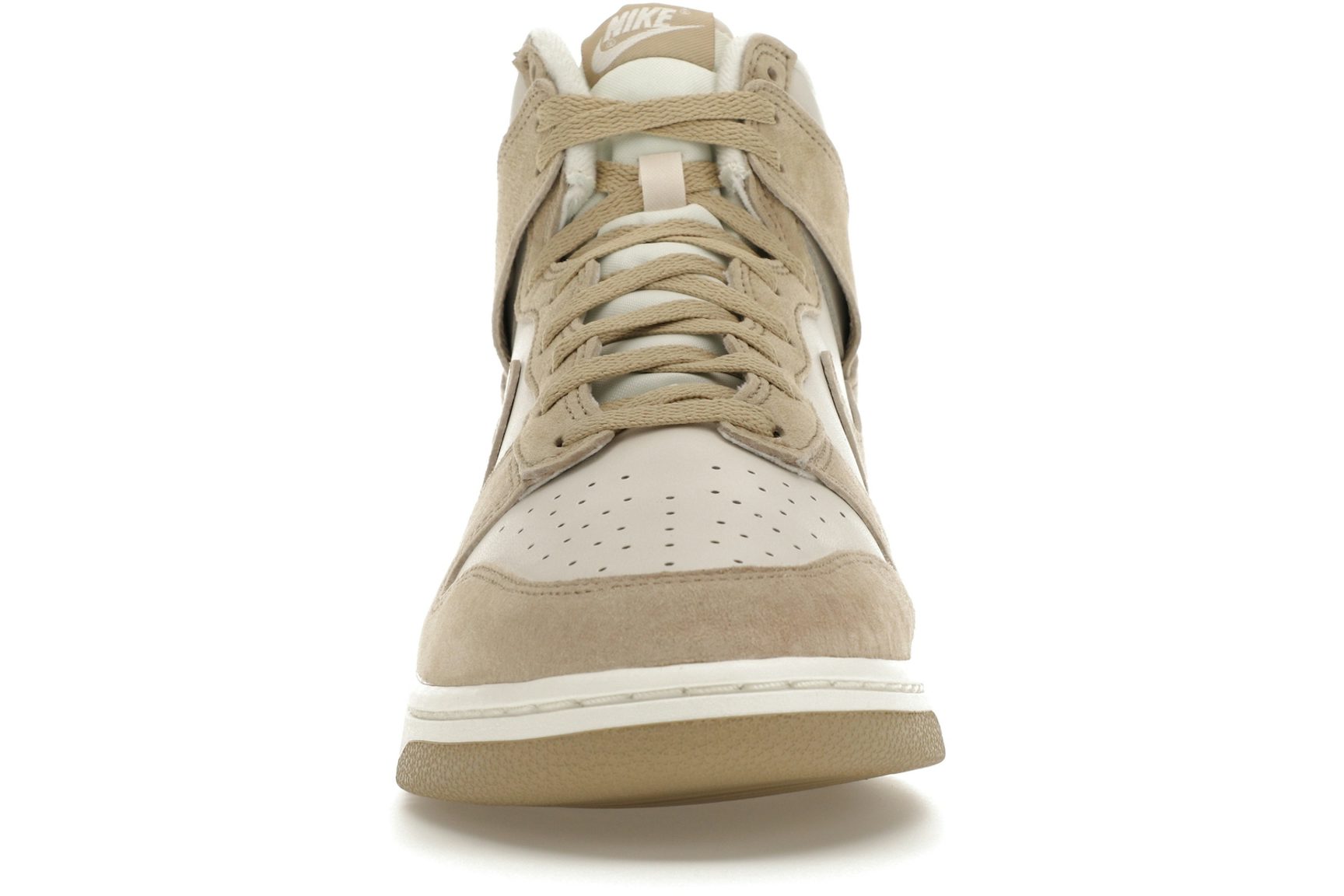 Nike Dunk High Tan Suede White-2