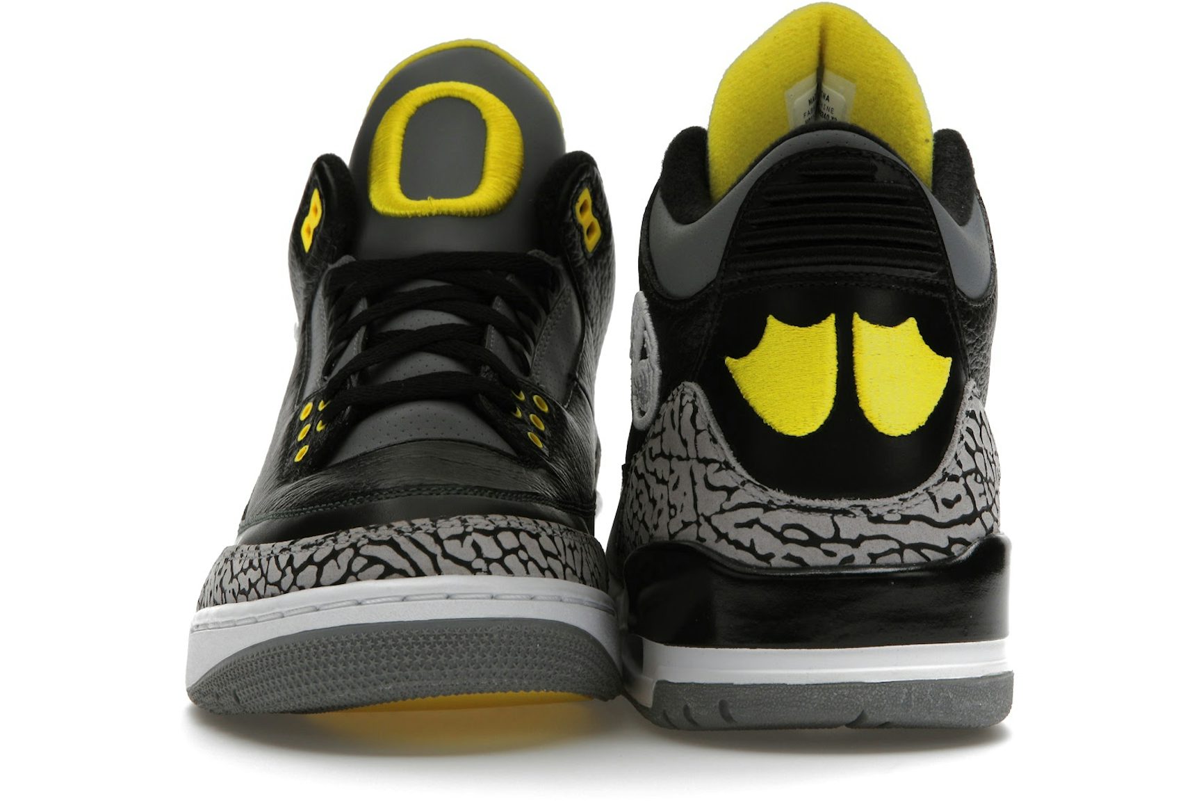 Jordan 3 Retro Oregon Ducks Pit Crew Black-2