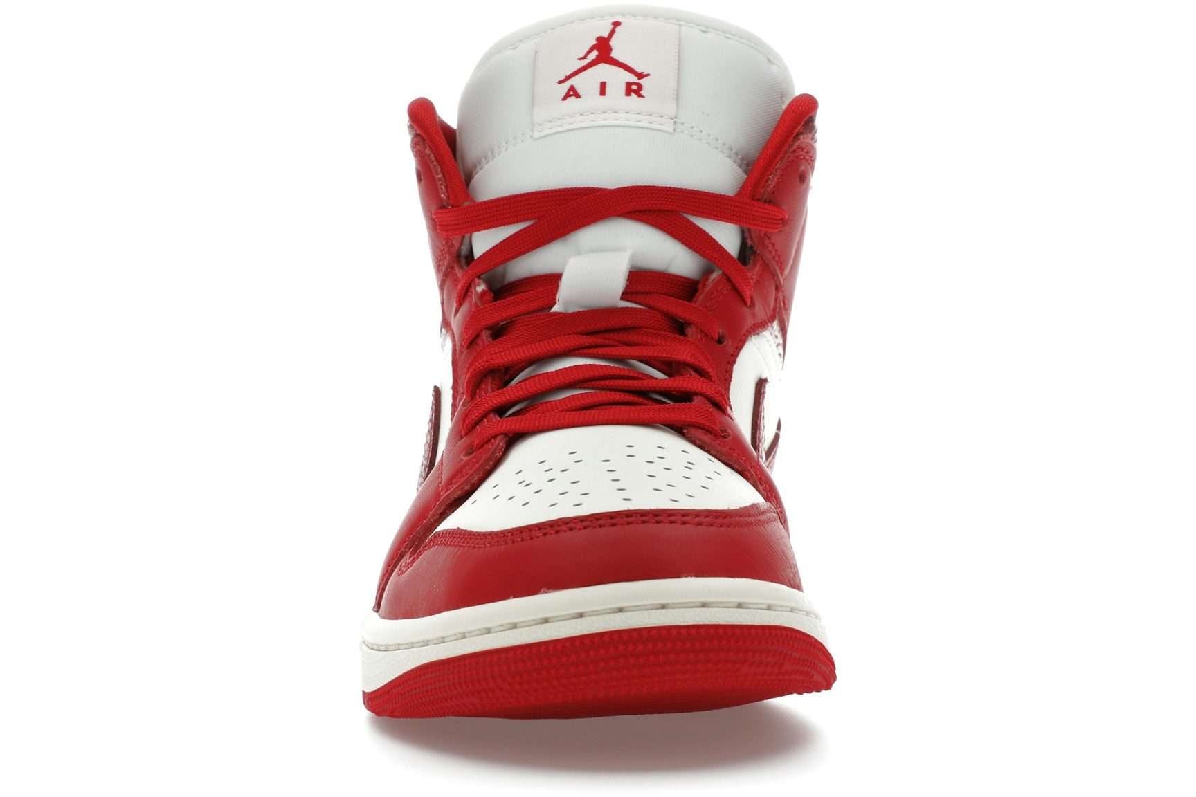 Jordan 1 Mid SE Red Cracked Leather (Women's)
