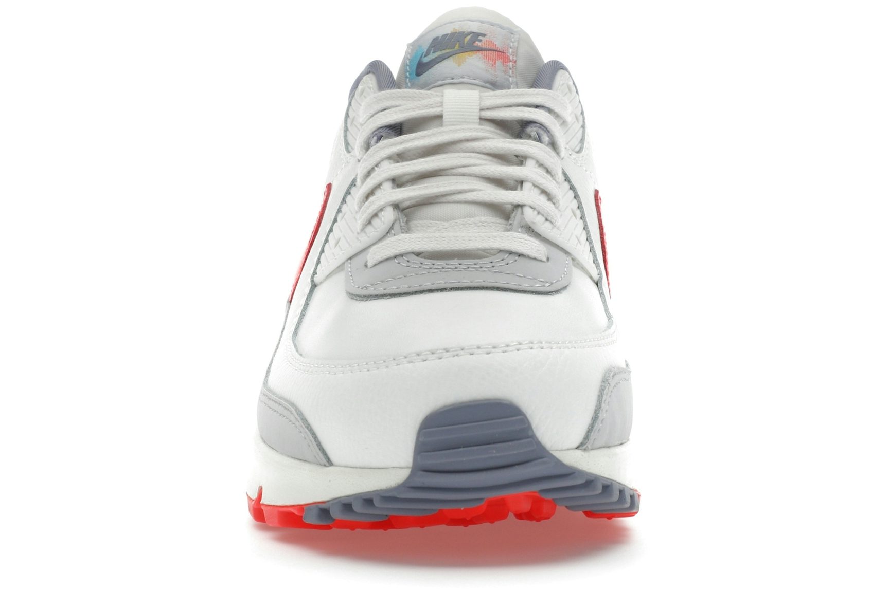 Nike Air Max 90 Premium Summit White Ashen Slate Pure Platinum Bright Crimson
