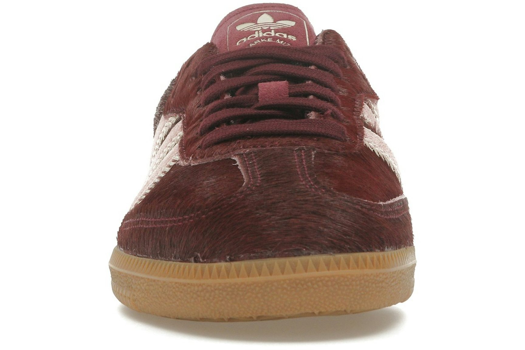 adidas Samba OG Maroon Sand Strata Pony (Women's)-2