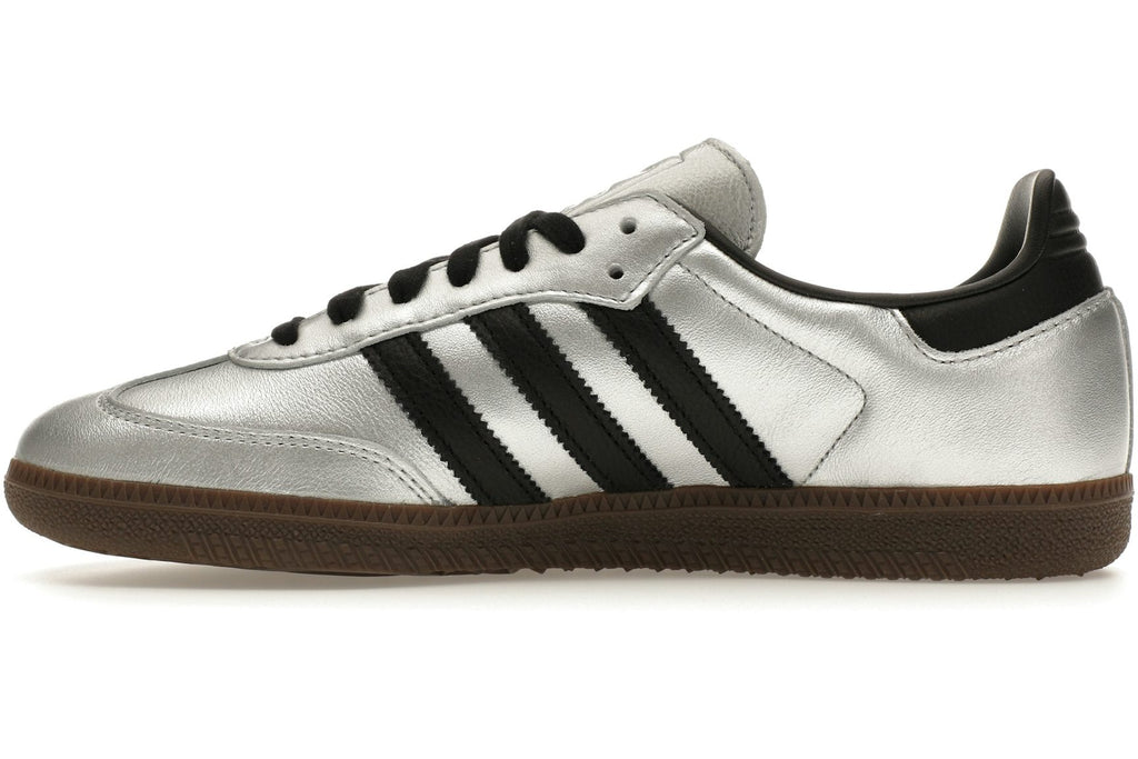 adidas Samba OG Silver Metallic Black Gum (Women's)-3