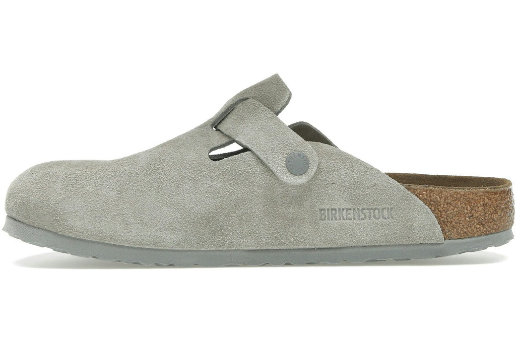 Birkenstock Boston Suede Stone Coin-3