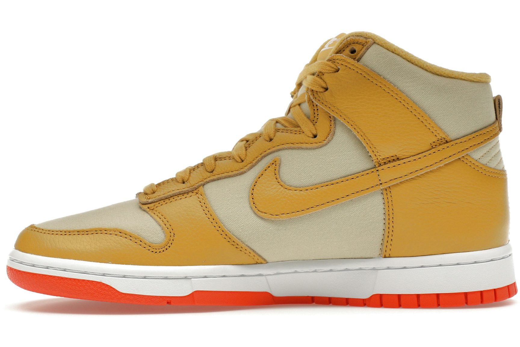 Nike Dunk High Wheat Gold Safety Orange-3