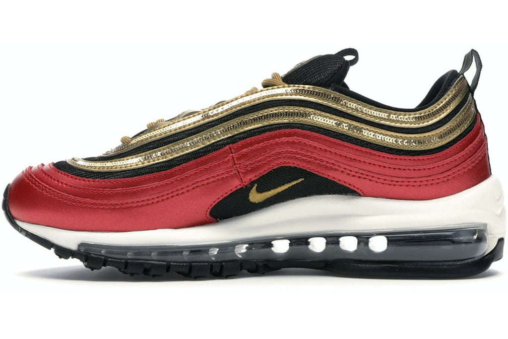 Nike Air Max 97 Red Gold Sequin (Women's)-3