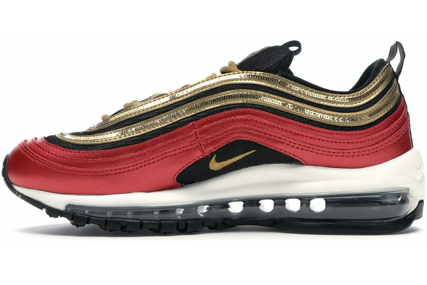 Nike Air Max 97 Red Gold Sequin (Women's)-3