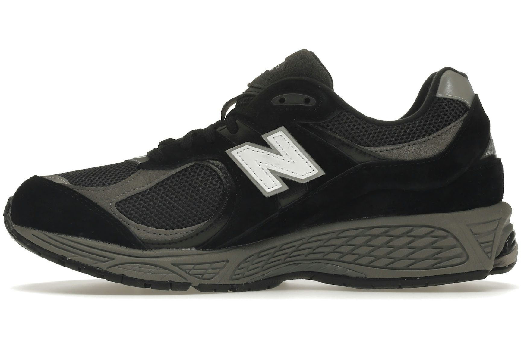 New Balance 2002R Black Dark Grey White-3