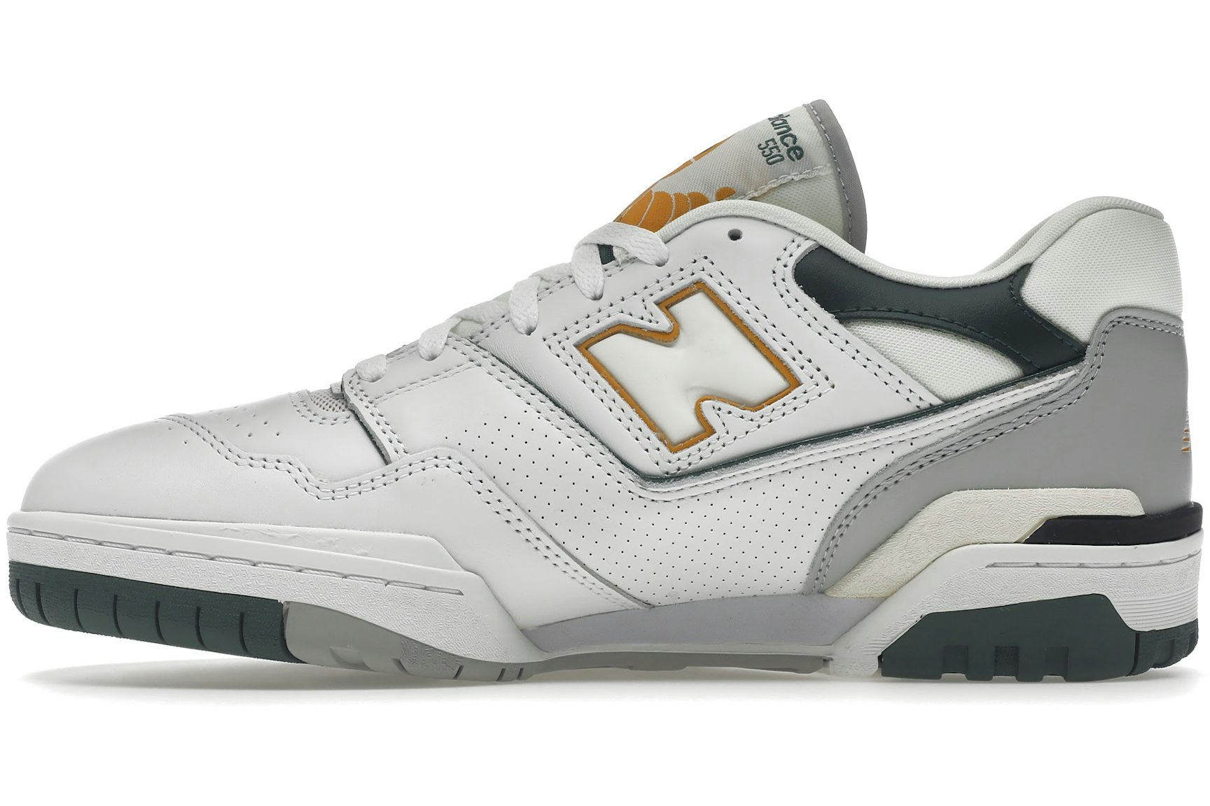 New Balance 550 White Nightwatch Green-3