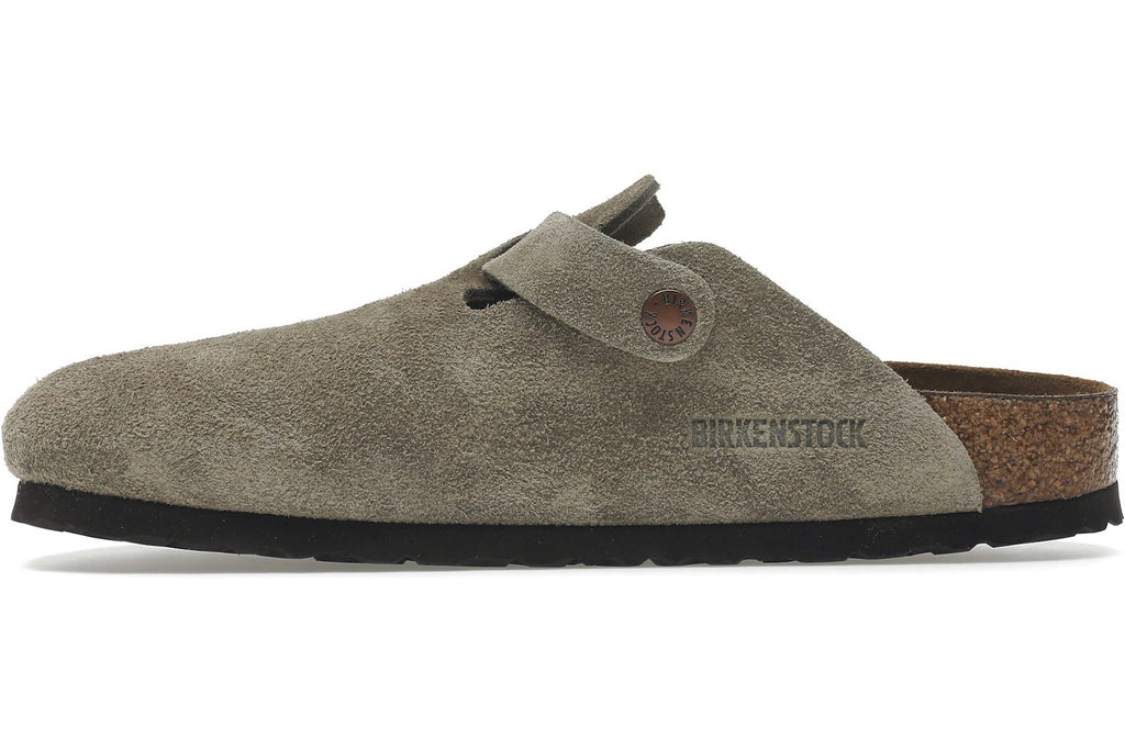 Birkenstock Boston Soft Footbed Suede Taupe (Narrow Fit)-3