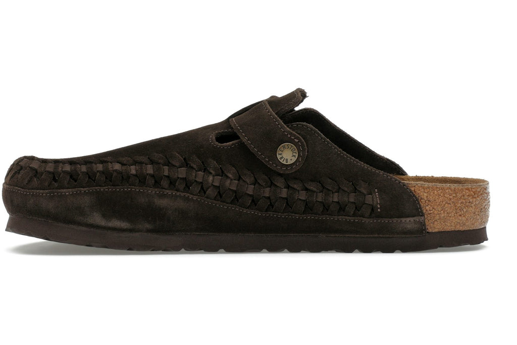 Birkenstock Boston Braided Suede Kith Mocca-3