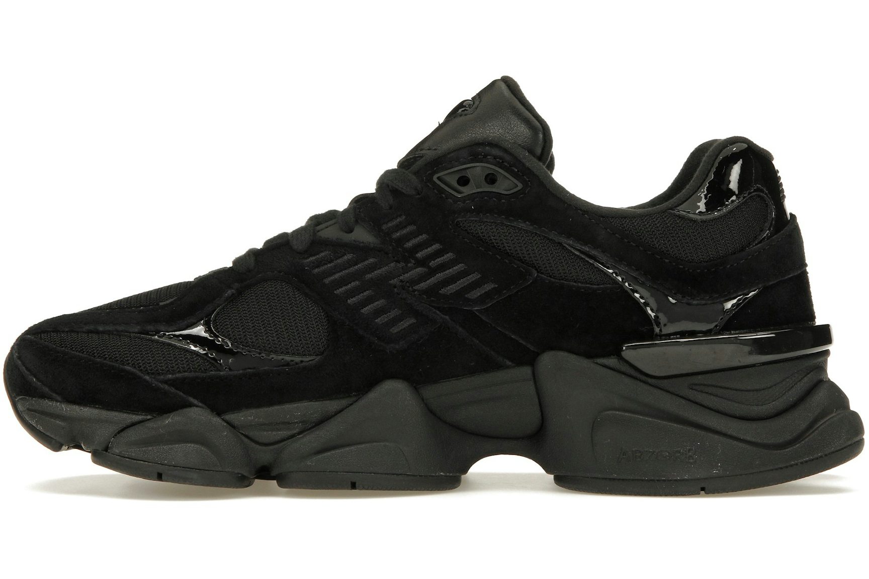 New Balance 9060 Triple Black Patent-3