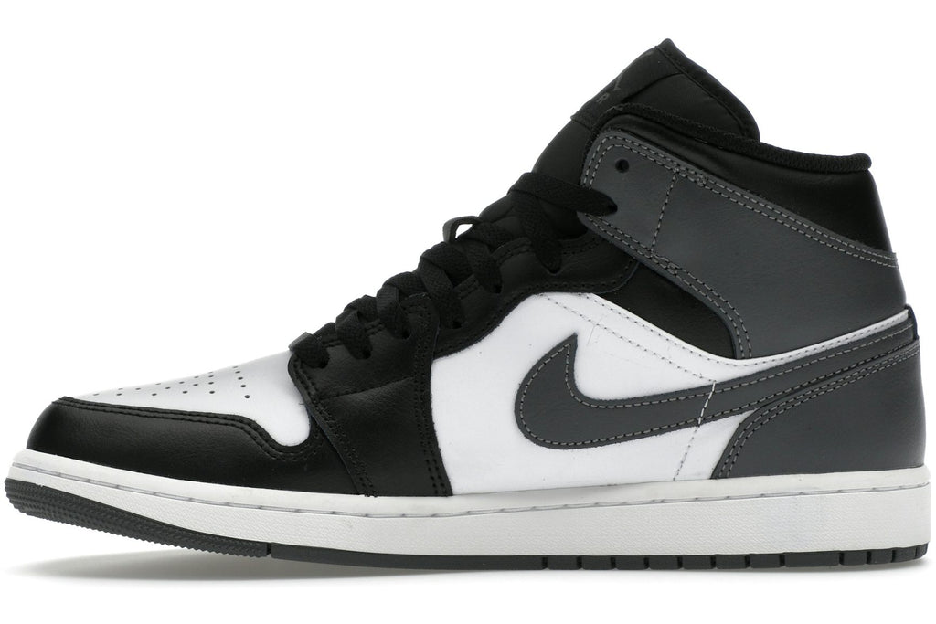 Jordan 1 Mid Black White Iron Grey
