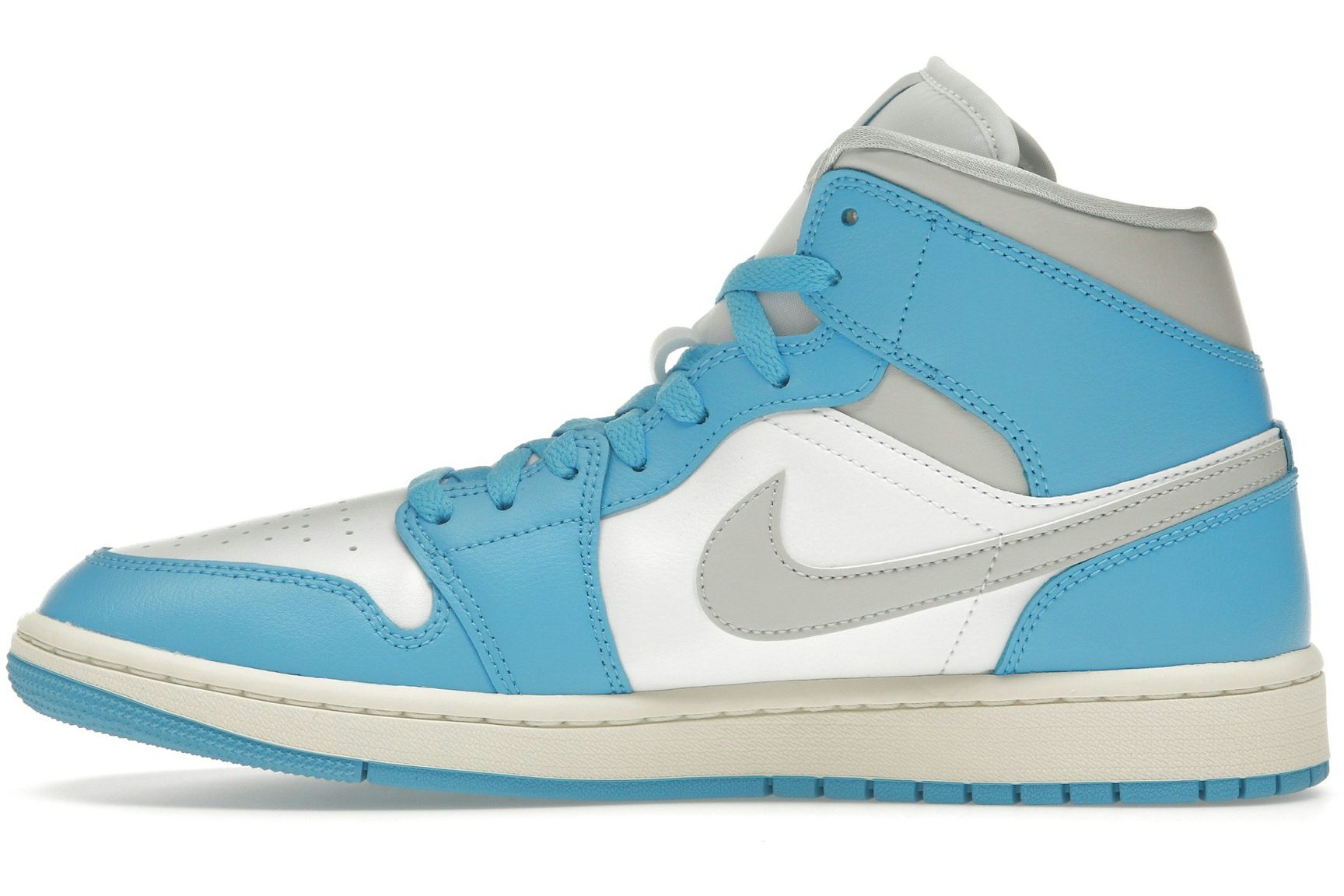 Jordan 1 Mid Dark Powder Blue White Sail Neutral Grey (Women's)-3