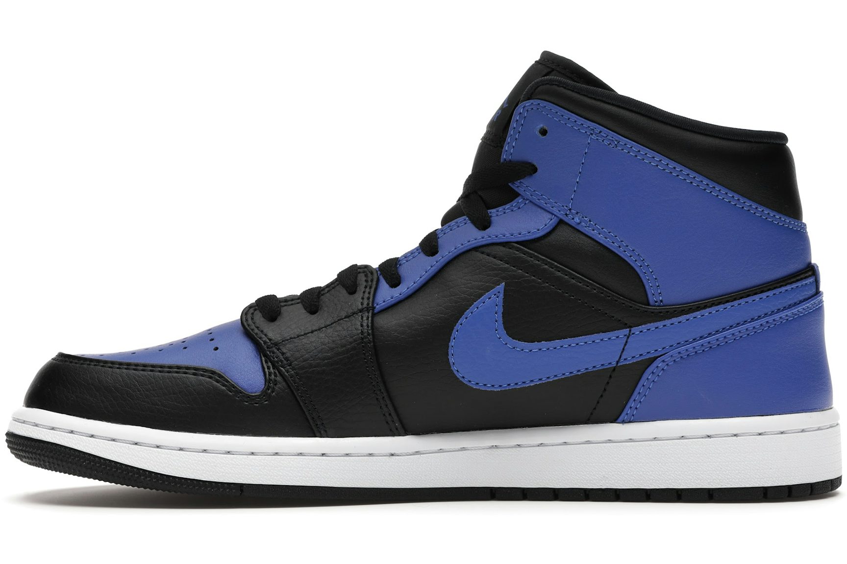 Jordan 1 Mid Hyper Royal Tumbled Leather