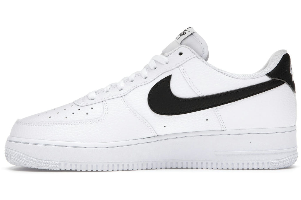 Nike Air Force 1 Low '07 White Black Pebbled Leather