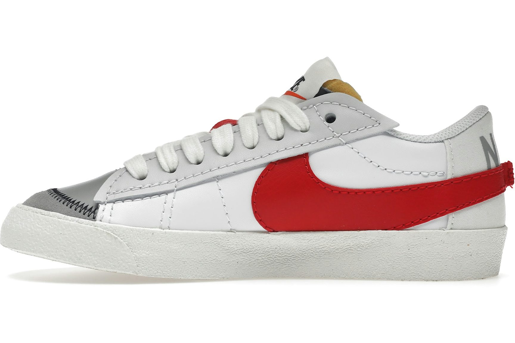Nike Blazer Low 77 Jumbo White Photon Dust Light Smoke Grey University Red