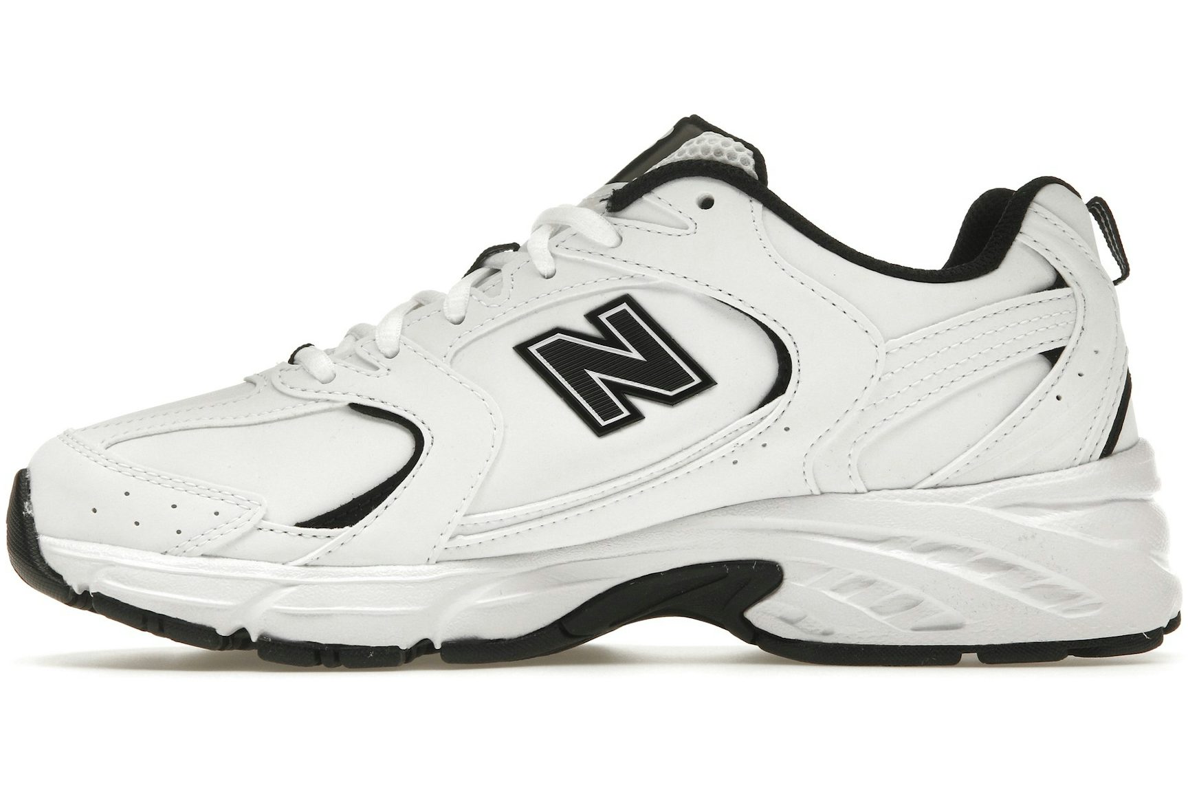 New Balance 530 White Black Leather