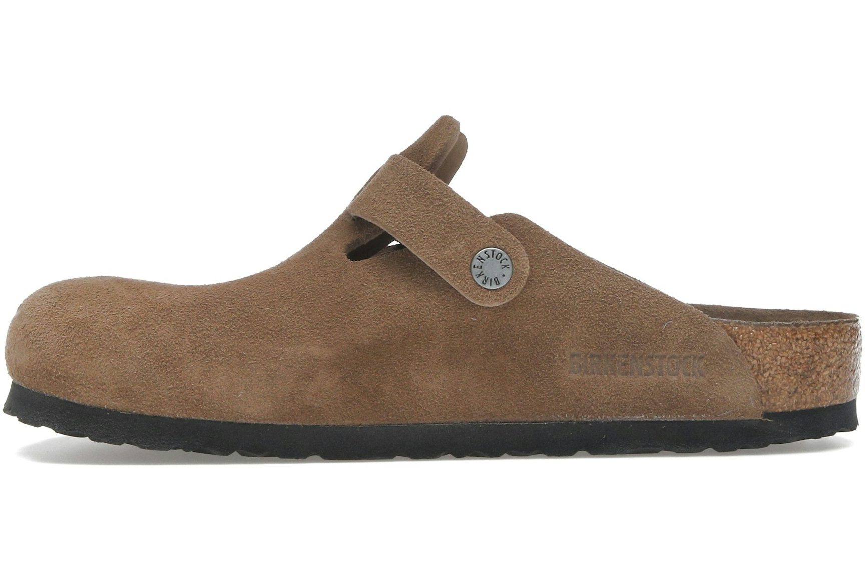 Birkenstock Boston Soft Footbed Suede Dark Tea Tonal-3