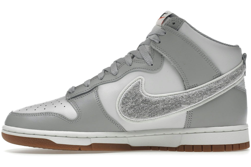 Nike Dunk High University Chenille Swoosh Light Smoke Grey-3