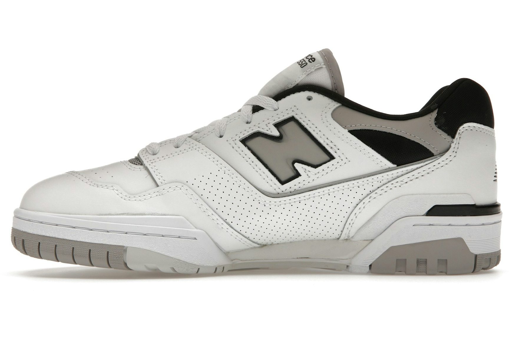 New Balance 550 White Concrete Black-3